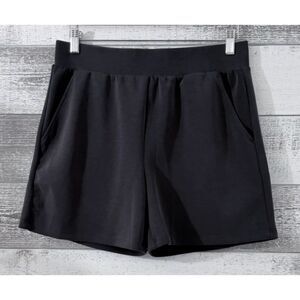 Lazy Pants Womens Sz M Lounge Shorts Gray Casual Athleisure Comfort Modal Blend